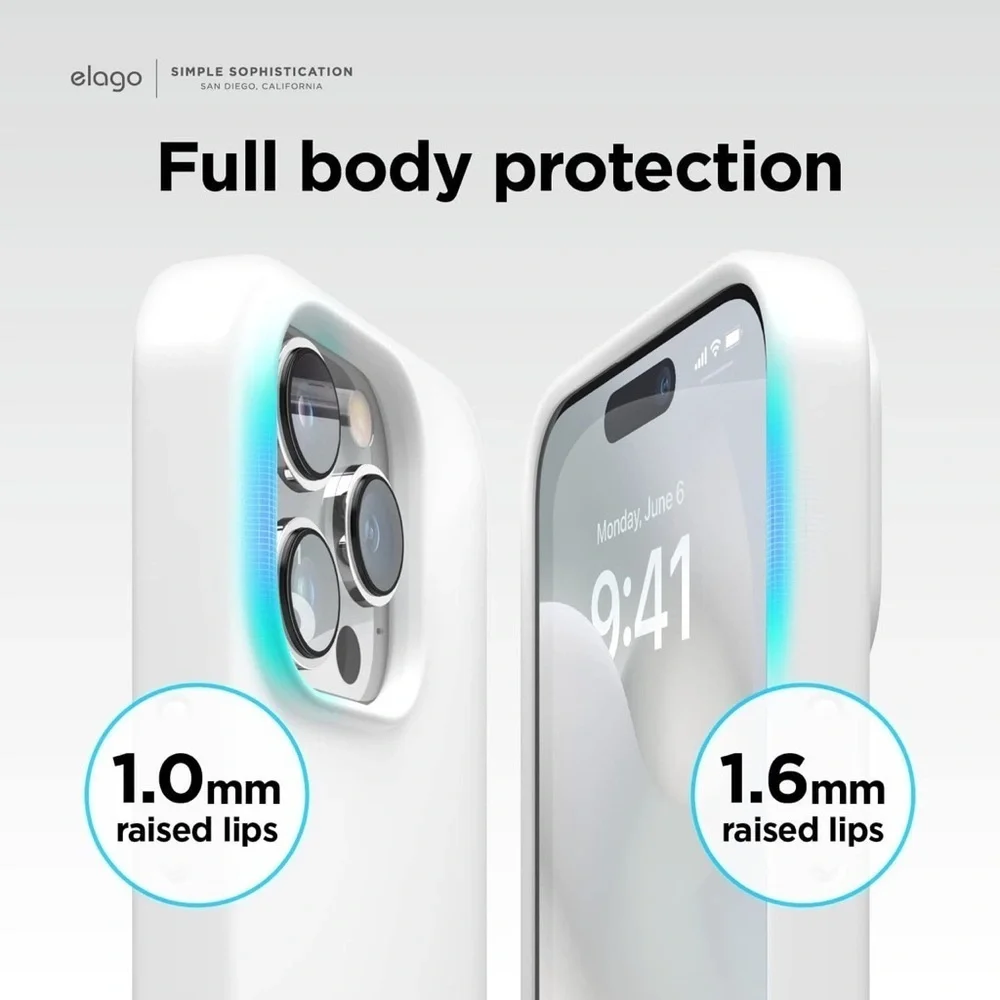 iPhone 14 Pro Max Silicone Phone Case, White
